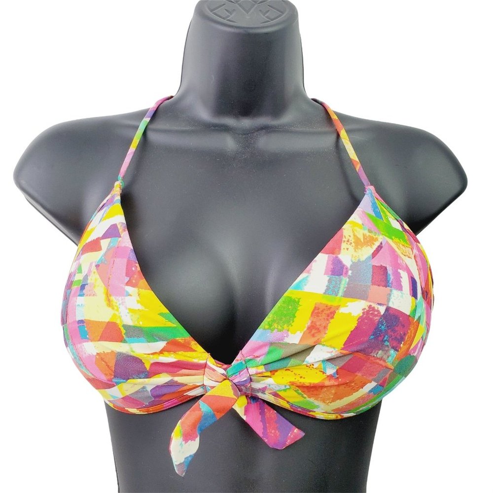 Best Swimwear Colorful Charmed Bikini Top Sz D Cup